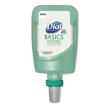 DIAL PROFESSIONAL Basics Hypoallergenic Foaming Hand Wash Refill for FIT Manual Dispenser, Honeysuckle, 1.2 L 16714EA